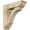 Ekena Millwork Legacy Traditional Rough Sawn Bracket w/ Offset Brace, Douglas Fir, 6"W x 20"D x 20"H BKT0604X20X20LEC01RDF - alternate 1